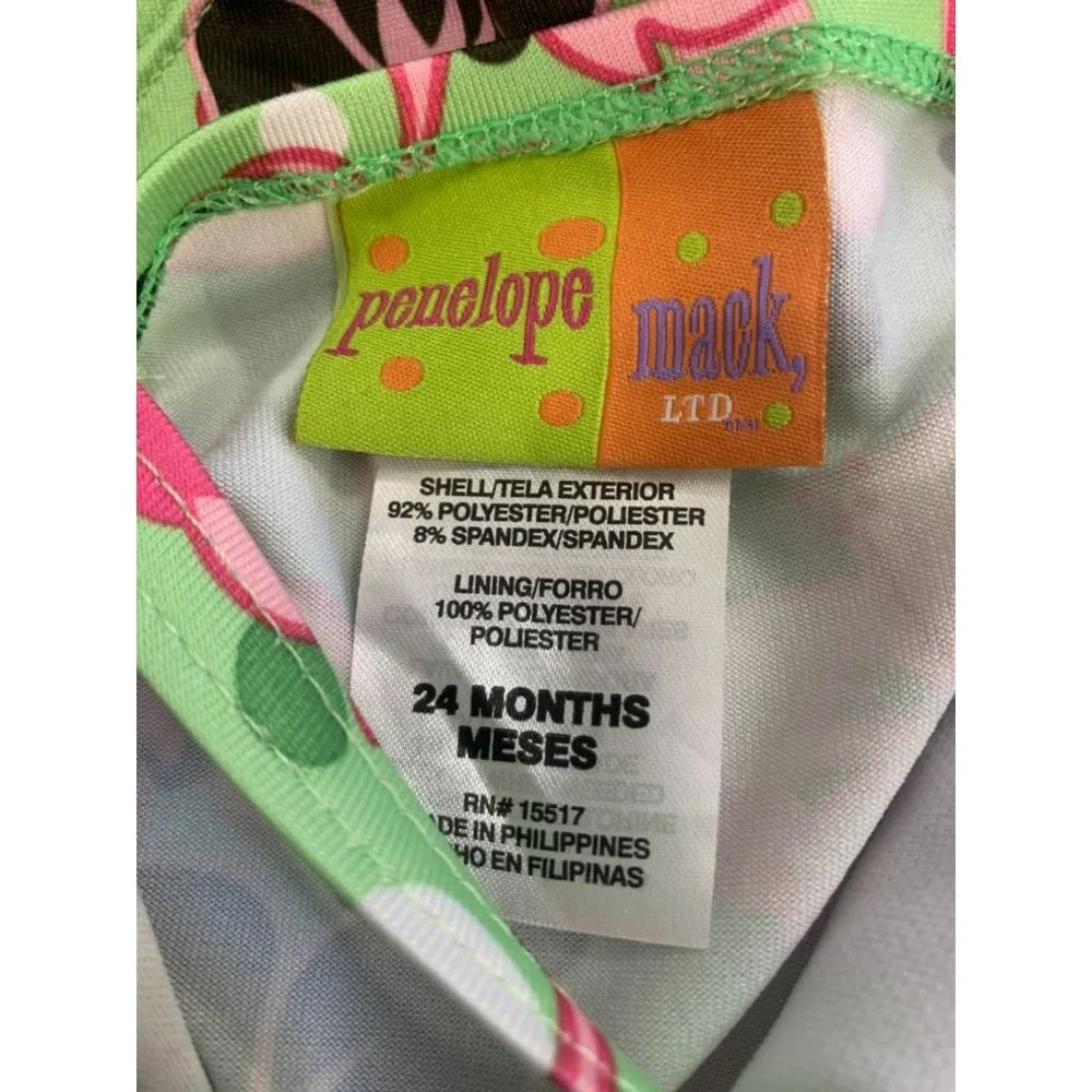 Penelope Mack 24 Month Hawaiian Floral Swimsuit bathing suit one piece‎